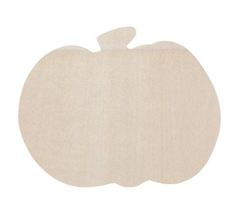 Natural Wood Unpainted Halloween Arts and Crafts Cutout - Pumpkin - 4 Count Daisy Crafts