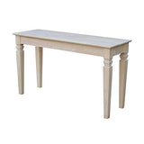 International Concepts Java Sofa Table with 2 Drawers, Unfinished IC International Concepts