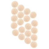 Kisangel 96 Pcs Wooden Hemisphere Unfinished Balls DIY Half Beads Unfinished Hemisphere Ball Unfinished Half Round Beads Wooden Half Craft Ball Wood Kisangel