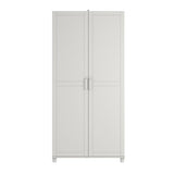 SystemBuild Callahan 36" Utility Storage Cabinet in White SystemBuild