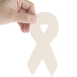 Factory Direct Craft Package of 12-Unfinished Wood Awareness Ribbon Cutouts Factory Direct Craft