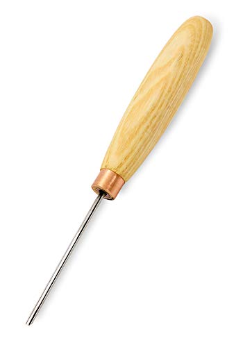 BeaverCraft Wood Carving V Gouge K12/02 Woodworking Hand Chisel Compact Wood Carving Knife for Beginners and Profi - WoodArtSupply