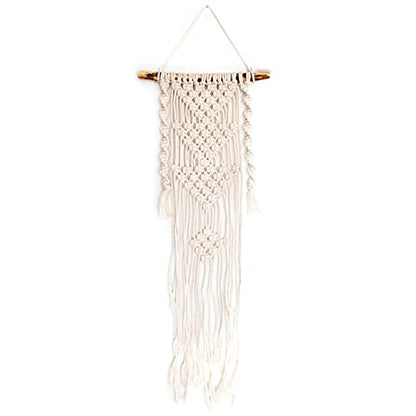 Solid Oak Small Format Macrame Kit-Three Triangles - WoodArtSupply