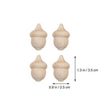 KESYOO 1 Set 26 Pcs Wooden Toys Unfinished Wood Toys for Crafts Kid Art Painting Ornament DIY Wood Bowl Ornaments Kids Toy Toys for Kids Natural Kids KESYOO