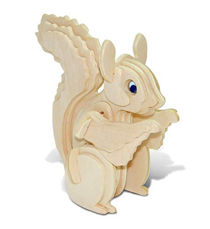 Puzzled 1091 Squirrel 3D Wooden Puzzle - WoodArtSupply