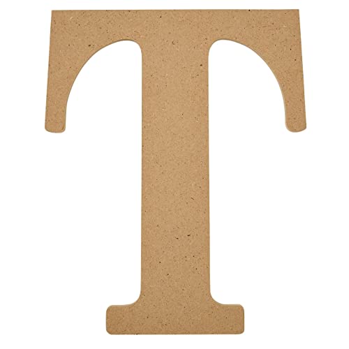 Plaid Wood Unfinished Letter, 8" Wooden Surface Perfect for DIY Arts and Crafts Projects, 63599, 8 inch - WoodArtSupply