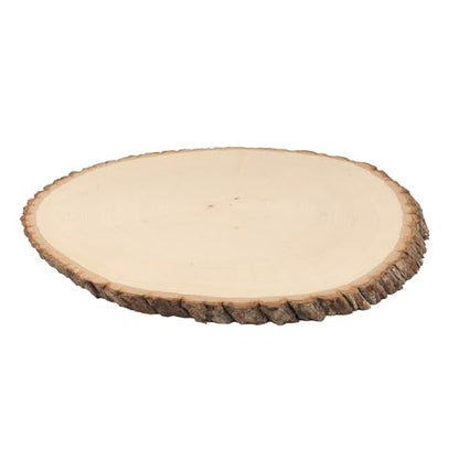 Walnut Hollow Basswood Round Extra Large with Live Edge Wood (Pack of 12) - for Wood Burning, Home Décor, and Rustic Weddings - WoodArtSupply