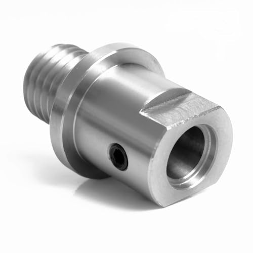 BMWOOD 5/8" Shopsmith Female to 1" x 8TPI Male Thread Adaptor, Woodworking Lathe Headstock Spindle Adaptor with Two Nylon Washers. BMWOOD