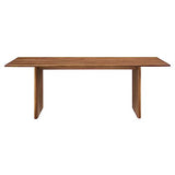 Modway Amistad 86" Solid Wood Modern Farmhouse Rectangular Dining Table in Walnut Modway
