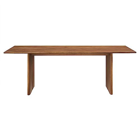 Modway Amistad 86" Solid Wood Modern Farmhouse Rectangular Dining Table in Walnut Modway