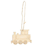 EXCEART 20pcs Christmas Wooden Cutouts Wood Centerpieces Christmas Tree Hanging Ornaments Wood Decor Wooden Paint Craft Christmas DIY Hanging EXCEART