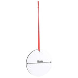 10pcs Sublimation Blanks Round Ornaments, 3.15" Round Blank Wood Discs Hard Board Ornaments White Blank MDF Ornaments for DIY Christmas Decoration WACAR