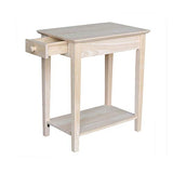 International Concepts Narrow End Table, Unfinished IC International Concepts