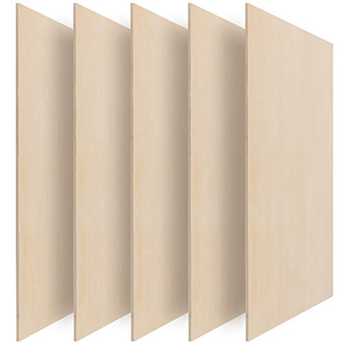 ZEONHAK 20 Pack 10 x 10 x 0.12 Inches Square Unfinished Wood Pieces, Thin Plywood Wood Sheets with Sharp Corners, Unfinished Blank Wood Slices for ZEONHAK