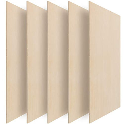 ZEONHAK 20 Pack 10 x 10 x 0.12 Inches Square Unfinished Wood Pieces, Thin Plywood Wood Sheets with Sharp Corners, Unfinished Blank Wood Slices for