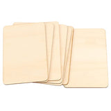 HOIGON 100 PCS Rectangle Unfinished Wood Pieces, 4 x 6 Inch Blank Basswood Wooden Sheets Wooden Cutout for Crafts, DIY, Painting HOIGON
