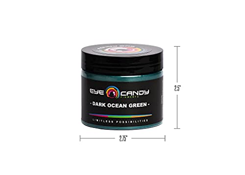 Mica Powder Pigment “Dark Ocean Green” (50g) Multipurpose DIY Arts and Crafts Additive | Woodworking, Natural Bath Bombs, Resin, Paint, Epoxy, Soap, - WoodArtSupply