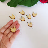 30pcs of Blank Wood Earring Makings,Blank Sublimation Chevron Earrings,Unfinished Earring Pendants (1.0'') MEYA