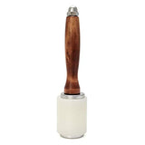 QWORK 8inch Leather Carving Hammer, DIY Leathercraft Mallet with Nylon Straight Head Wood Handle, Sew Leather Cowhide Tool Kit QWORK