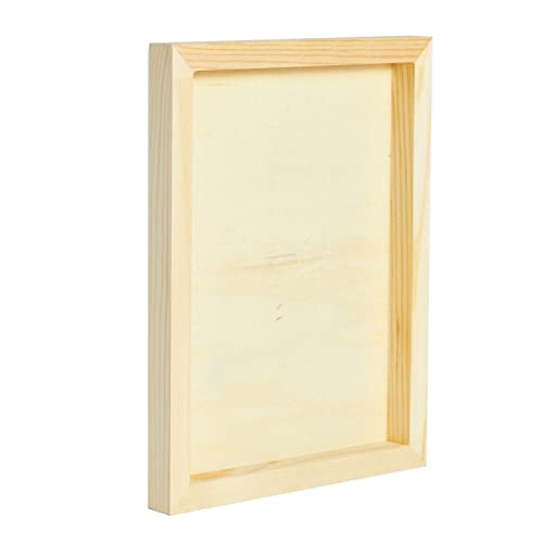 6 Pack Of Unfinished Wood Canvas Boards For Painting, 8x10 Inch