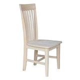 International Concepts C-465 Pair of Tall Mission Chairs, Wood, Unfinished IC International Concepts