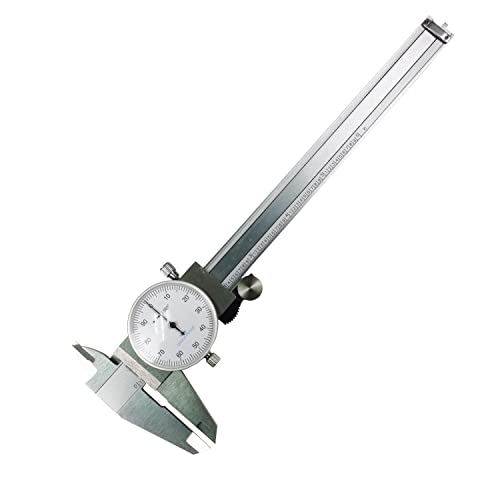 HFS (R) 0-6" Imperial Calipers; 4 Way DIAL Caliper 0.001" Shock Proof New ; Plastic CASE Hardware Factory Store
