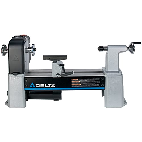 Delta Industrial 46-460 12-1/2-inch Variable-Speed MIDI Lathe, Gray Delta