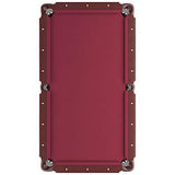 Fat Cat by GLD PRODUCTS Reno 7.5â€™ Pool Table with Dark Cherry Finish and Wine Colored Cloth, Accuslate Billiard Surface for Consistent Straight Fat Cat by GLD Products