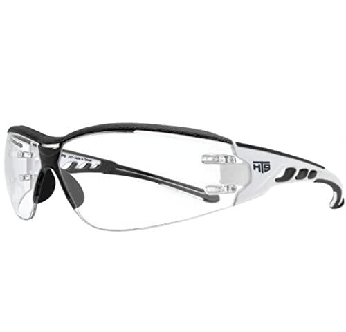 HTS HUNTERSKY E9532 Super Flexible Lightweight Anti Fog Wrap-Around U6 Clear Shooting Safety Glasses with ANSI Z87.1 Scratch Resist HTS HUNTERSKY
