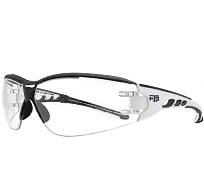 HTS HUNTERSKY E9532 Super Flexible Lightweight Anti Fog Wrap-Around U6 Clear Shooting Safety Glasses with ANSI Z87.1 Scratch Resist - WoodArtSupply