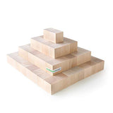 2 inch Wood Blocks | Natural Unfinished Craft Wooden Cubes -by CraftpartsDirect.com | Bag of 10 Craftparts Direct