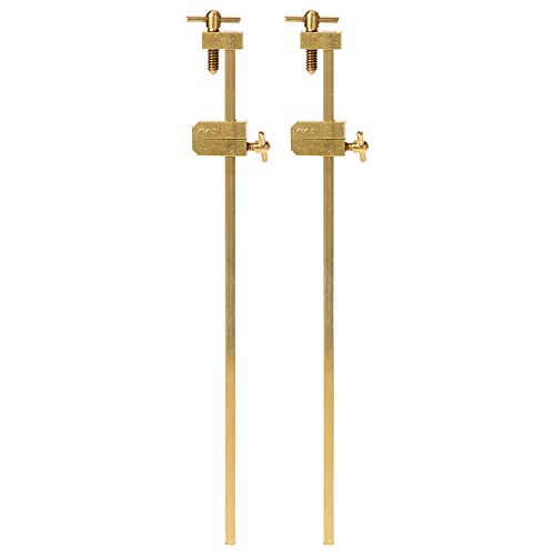 KAKURI Bar Clamps for Woodworking 8-1/4" HATAGANE Japanese Wood Clamps, Metal Parallel Clamps Tool Set 2 Pcs, Brass Gold, Made in JAPAN KAKURI