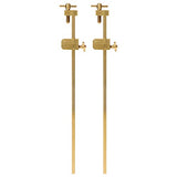 KAKURI Bar Clamps for Woodworking 8-1/4" HATAGANE Japanese Wood Clamps, Metal Parallel Clamps Tool Set 2 Pcs, Brass Gold, Made in JAPAN KAKURI