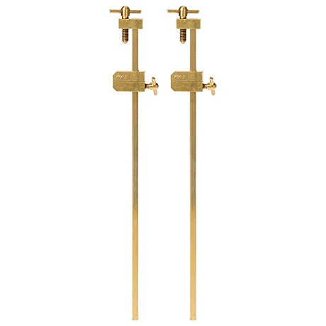 KAKURI Bar Clamps for Woodworking 8-1/4" HATAGANE Japanese Wood Clamps, Metal Parallel Clamps Tool Set 2 Pcs, Brass Gold, Made in JAPAN KAKURI