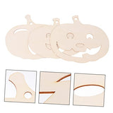 STOBOK 12 Pcs Pumpkin Chips Unfinished Pumpkin Cutout Kids DIY Painting Kit for Christmas Hanging Decors Pumpkin Cutting Board Nativity Ornaments for STOBOK