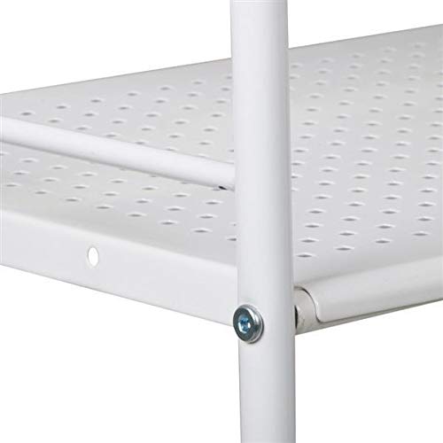 Yaheetech 3 Tier Durable Metal Multi-Purpose Rolling Utility Cart, Rolling Esthetician Cart Storage Craft Cart Kitchen Cart with Handle and Locking Yaheetech