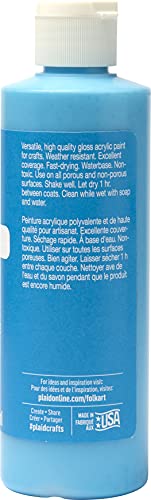 Apple Barrel, Tropical Blue, 8 fl oz Acrylic Craft Paint, Gloss Finish Apple Barrel
