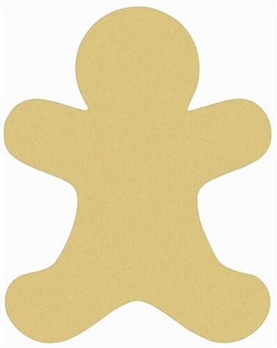 Gingerbread Man Unfinished Cutout, Wooden Shape, Wooden Build-A-Cross