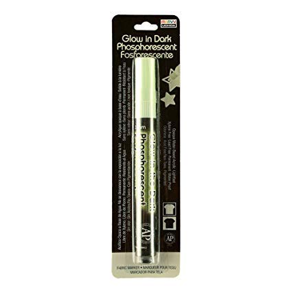 Marvy Uchida DecoFabric Glow In The Dark Marker Green - WoodArtSupply