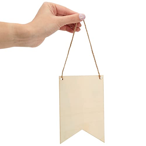 48 Pack Unfinished Blank Wood Signs for DIY Crafts, Painting, and Engraving Wall Decorations (6 x 4 in) Juvale