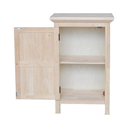 IC International Concepts Single Jelly Cabinet, 36-Inch, Unfinished - WoodArtSupply