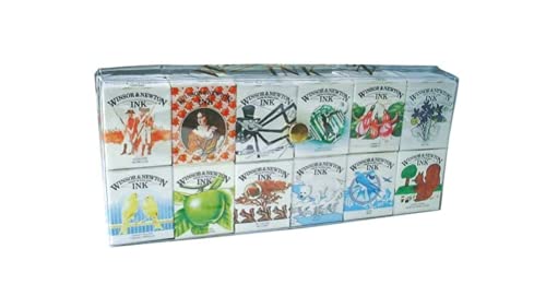 Windsor & Newton Drawing Ink 14ML 12C Set (Japan Import) Winsor & Newton