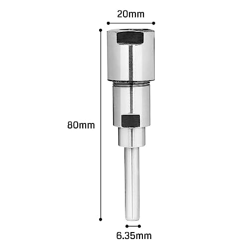 Genmitsu 1/4 Inch Shank Router Collet Extension, CNC Milling Engraving Chuck Rod for 1/4" Router Bits - WoodArtSupply