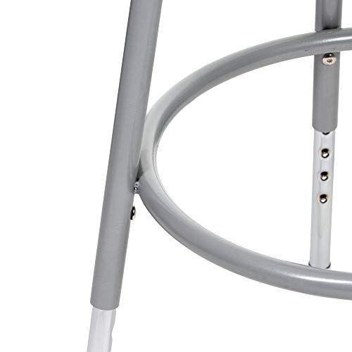 OEF Furnishings (2 Pack) Height Adjustable Grey Shop Stool, 18-27" High OEF Furnishings