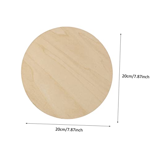 COHEALI 3pcs Painting Board Wooden Coins Unfinished Wood Rounds Craft Blanks Unfinished Wood Circle Wood Blank Rounds Writing Coasters Wood COHEALI