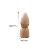 VILLCASE 4pcs Puppet Toys DIY Painting Doll peg Doll kit Family peg Doll Unfinished Doll Toy Unfinished People Wood Rounds Kids playset Home DIY VILLCASE