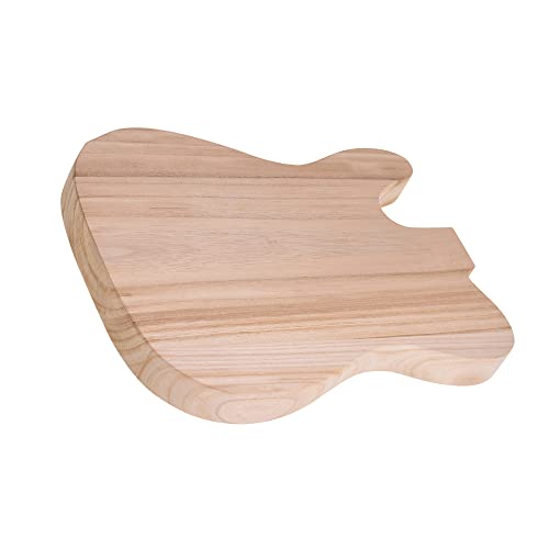 LANRU T02 Unfinished Electric Guitar Body Sycamore Wood Blank Guitar Barrel for Electric Guitars DIY Parts - WoodArtSupply