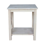 International Concepts Hampton End Table, Unfinished IC International Concepts