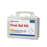 First Aid Only 91324 ANSI A 25-Person Emergency First Aid Kit for Office, Home, and Construction, 94 Pieces First Aid Only