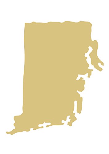 Rhode Island State Cutout Unfinished Wood Sports Team Home Decor Everyday Door Hanger MDF Shape Canvas Style 1 - WoodArtSupply